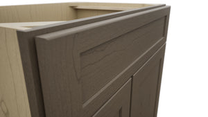 Fabuwood Galaxy Mocha VSD36DL Vanity Combo Cabinet, Detail View