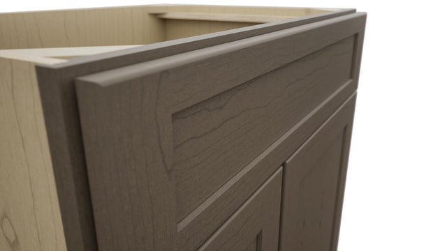Fabuwood Galaxy Mocha VSD36DL Vanity Combo Cabinet, Detail View