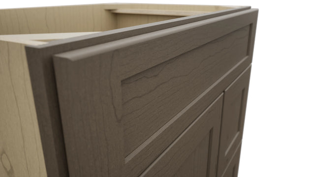 Fabuwood Galaxy Mocha VSD36DR Vanity Combo Cabinet, Detail View