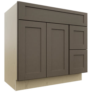 Fabuwood Galaxy Mocha VSD48 Vanity Combo Cabinet, Front View