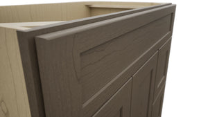 Fabuwood Galaxy Mocha VSD48 Vanity Combo Cabinet, Detail View