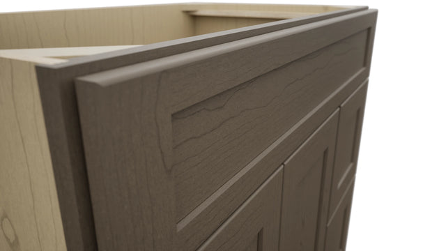 Fabuwood Galaxy Mocha VSD48 Vanity Combo Cabinet, Detail View