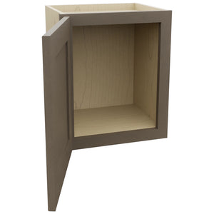 Fabuwood Galaxy Mocha W1518 Wall Standard Cabinet, Open View