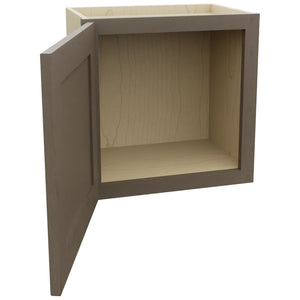 Fabuwood Galaxy Mocha W1818 Wall Standard Cabinet, Open View