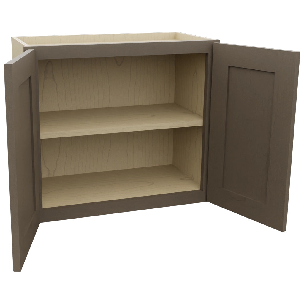 Fabuwood Galaxy Mocha W2421 Wall Standard Cabinet, Open View