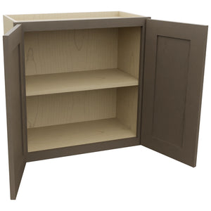 Fabuwood Galaxy Mocha W2424 Wall Standard Cabinet, Open View