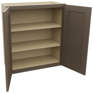 Fabuwood Galaxy Mocha W2730 Wall Standard Cabinet, Open View