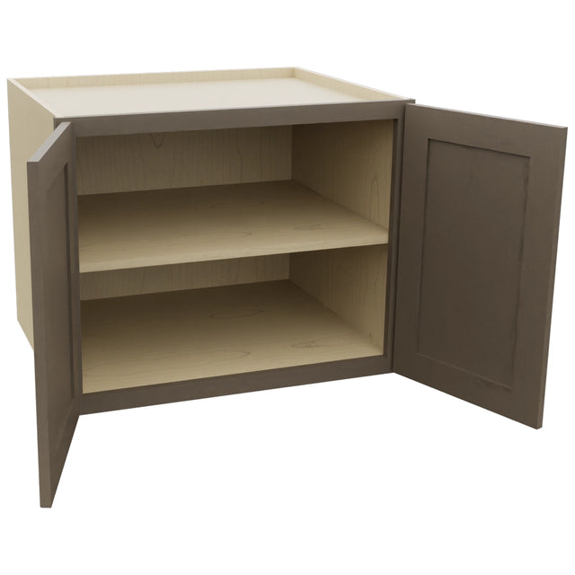 Fabuwood Galaxy Mocha W302424 Wall Deep Cabinet, Open View