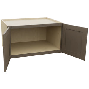 Fabuwood Galaxy Mocha W331824 Wall Deep Cabinet, Open View