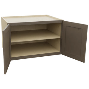 Fabuwood Galaxy Mocha W332124 Wall Deep Cabinet, Open View