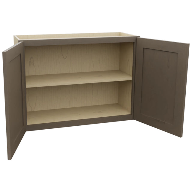 Fabuwood Galaxy Mocha W3324 Wall Standard Cabinet, Open View