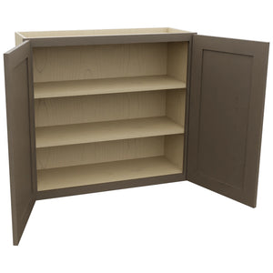 Fabuwood Galaxy Mocha W3330 Wall Standard Cabinet, Open View