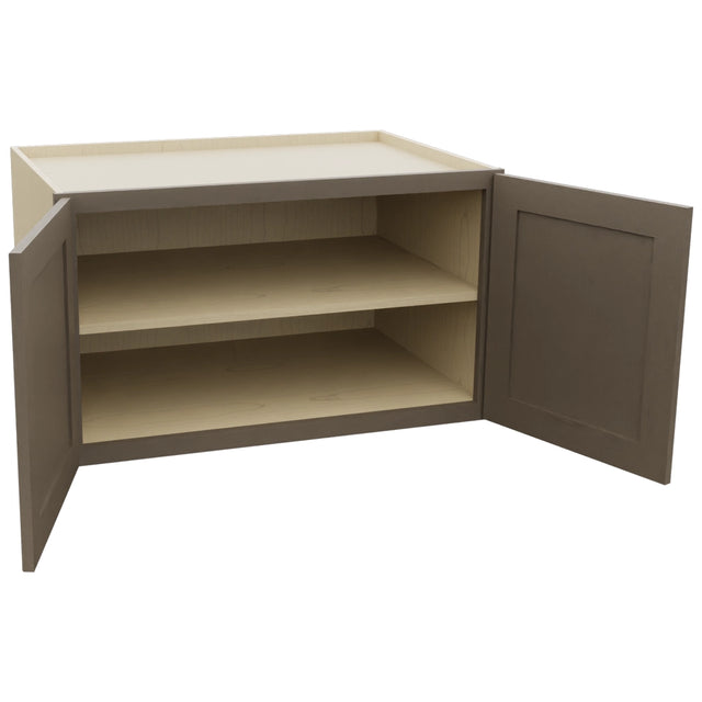 Fabuwood Galaxy Mocha W362124 Wall Deep Cabinet, Open View