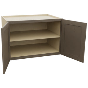Fabuwood Galaxy Mocha W362424 Wall Deep Cabinet, Open View