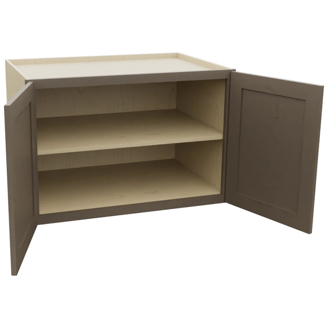 Fabuwood Galaxy Mocha W362424 Wall Deep Cabinet, Open View