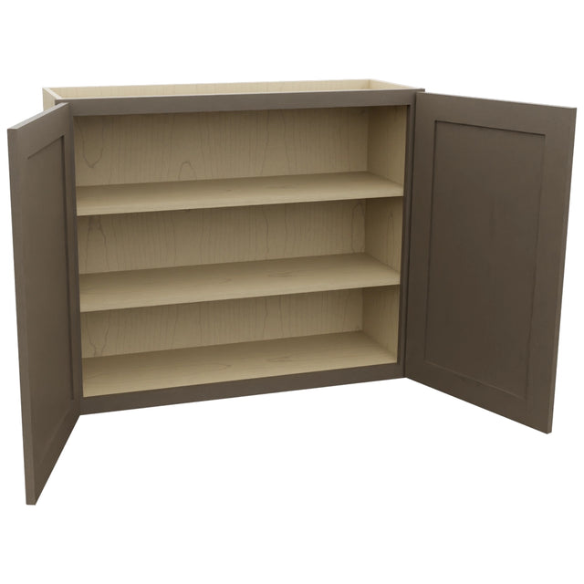 Fabuwood Galaxy Mocha W3630 Wall Standard Cabinet, Open View