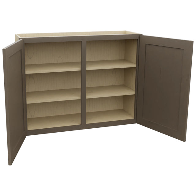 Fabuwood Galaxy Mocha W3930 Wall Standard Cabinet, Open View