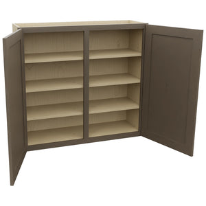 Fabuwood Galaxy Mocha W3936 Wall Standard Cabinet, Open View