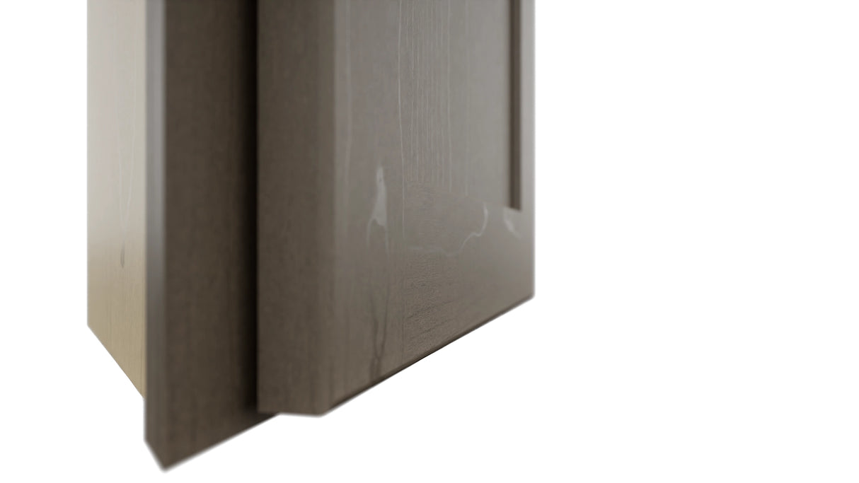 Fabuwood Galaxy Mocha WAE1239 Wall Angle End Cabinet, Detail View