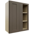 Fabuwood Galaxy Mocha WBC2430 Wall Corner Blind Cabinet, Front View
