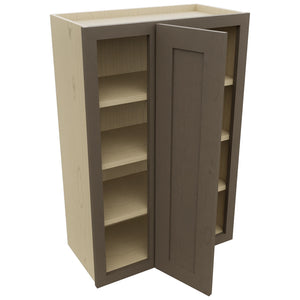 Fabuwood Galaxy Mocha WBC2436 Wall Corner Blind Cabinet, Open View