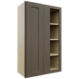 Fabuwood Galaxy Mocha WBC2439 Wall Corner Blind Cabinet, Front View