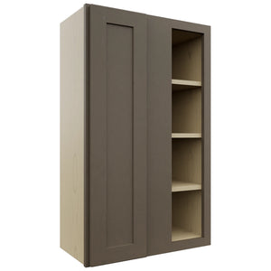Fabuwood Galaxy Mocha WBC2439 Wall Corner Blind Cabinet, Front View