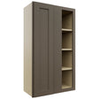 Fabuwood Galaxy Mocha WBC2442 Wall Corner Blind Cabinet, Front View