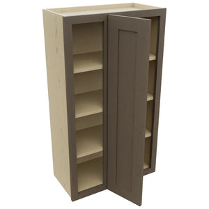 Fabuwood Galaxy Mocha WBC2442 Wall Corner Blind Cabinet, Open View