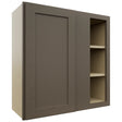 Fabuwood Galaxy Mocha WBC3030 Wall Corner Blind Cabinet, Front View