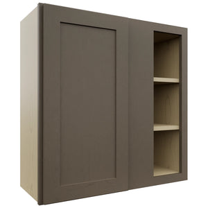 Fabuwood Galaxy Mocha WBC3030 Wall Corner Blind Cabinet, Front View
