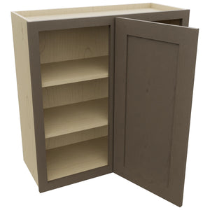 Fabuwood Galaxy Mocha WBC3030 Wall Corner Blind Cabinet, Open View