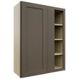 Fabuwood Galaxy Mocha WBC3039 Wall Corner Blind Cabinet, Front View