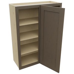 Fabuwood Galaxy Mocha WBC3039 Wall Corner Blind Cabinet, Open View