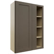 Fabuwood Galaxy Mocha WBC3042 Wall Corner Blind Cabinet, Front View