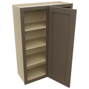 Fabuwood Galaxy Mocha WBC3042 Wall Corner Blind Cabinet, Open View