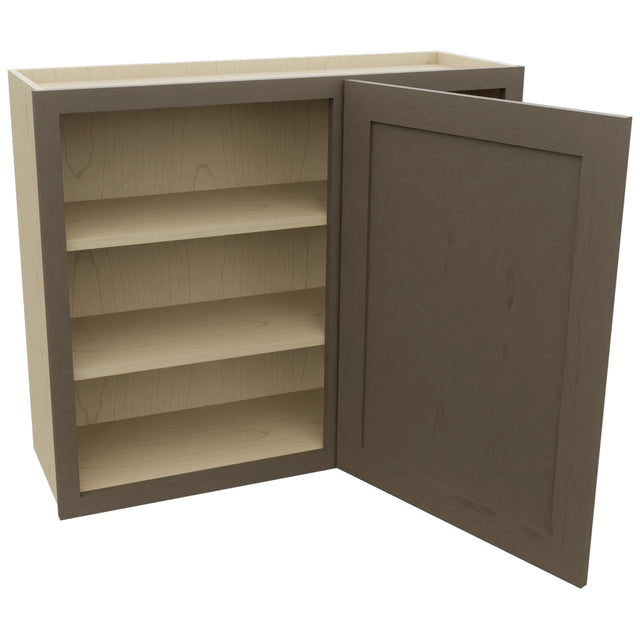 Fabuwood Galaxy Mocha WBC3630 Wall Corner Blind Cabinet, Open View