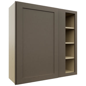 Fabuwood Galaxy Mocha WBC3636 Wall Corner Blind Cabinet, Front View
