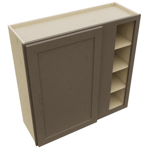 Fabuwood Galaxy Mocha WBC3636 Wall Corner Blind Cabinet, Top View