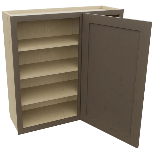 Fabuwood Galaxy Mocha WBC3636 Wall Corner Blind Cabinet, Open View