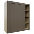 Fabuwood Galaxy Mocha WBC3639 Wall Corner Blind Cabinet, Front View