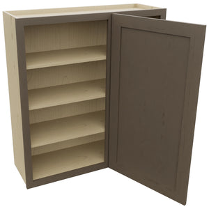 Fabuwood Galaxy Mocha WBC3639 Wall Corner Blind Cabinet, Open View