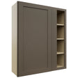 Fabuwood Galaxy Mocha WBC3642 Wall Corner Blind Cabinet, Front View