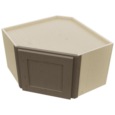 Fabuwood Galaxy Mocha WDC2415 Wall Corner Diagonal Cabinet, Top View