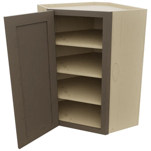 Fabuwood Galaxy Mocha WDC2436 Wall Corner Diagonal Cabinet, Open View
