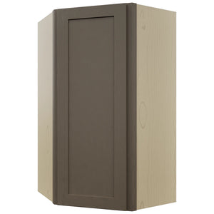 Fabuwood Galaxy Mocha WDC2442 Wall Corner Diagonal Cabinet, Front View