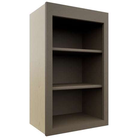 Fabuwood Galaxy Mocha WOS1830 Wall Open Shelf, Front View