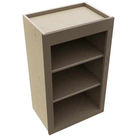 Fabuwood Galaxy Mocha WOS1830 Wall Open Shelf, Top View