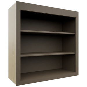Fabuwood Galaxy Mocha WOS3030 Wall Open Shelf, Front View