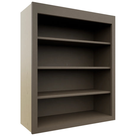 Fabuwood Galaxy Mocha WOS3036 Wall Open Shelf, Front View